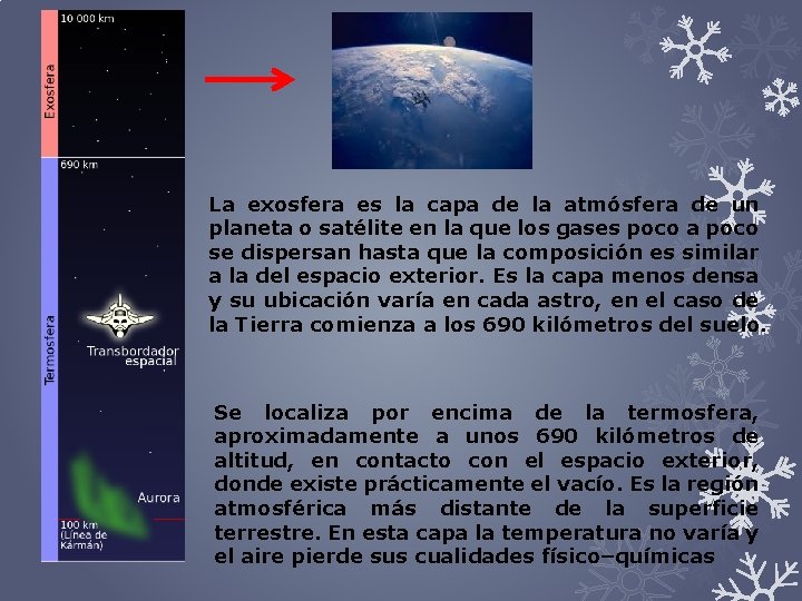 La exosfera es la capa de la atmósfera de un planeta o satélite en