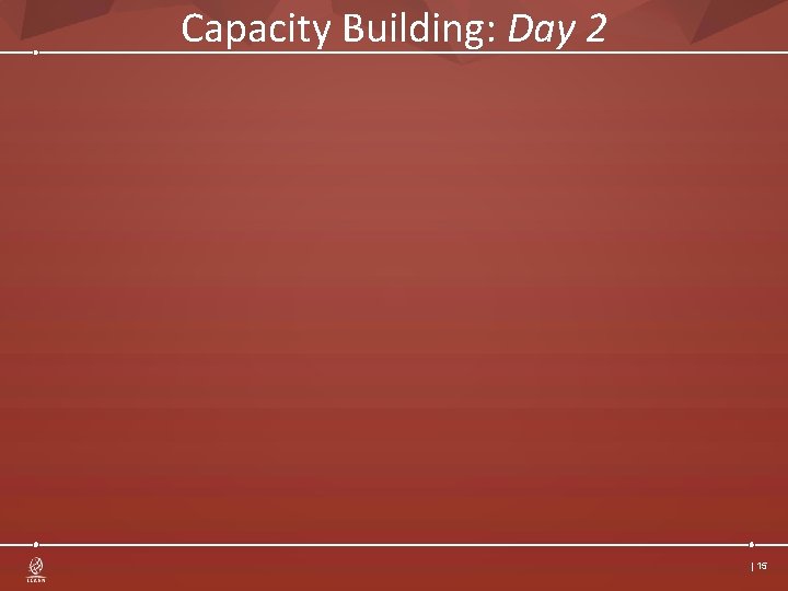 Capacity Building: Day 2 | 15 Capacity Building: Day 2 | 15