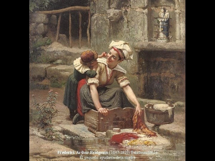 Frederick Arthur Bridgman (1847 -1928) Estadounidense El pequeño ayudante de la madre 