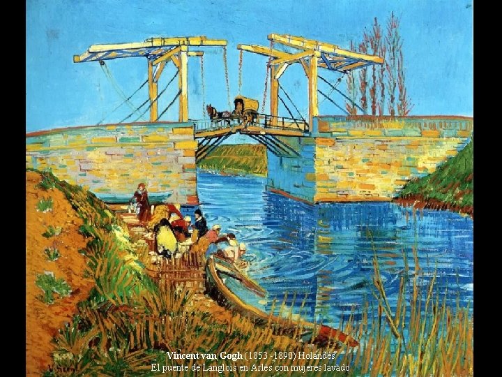 Vincent van Gogh (1853 -1890) Holandés El puente de Langlois en Arlés con mujeres