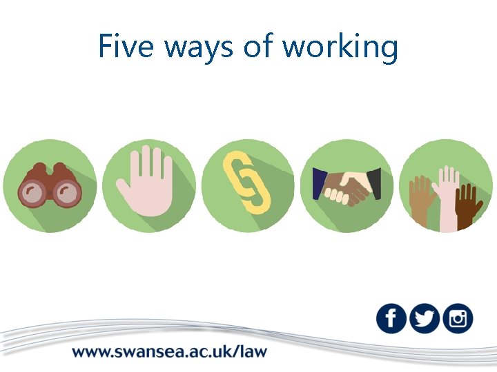Five ways of working 