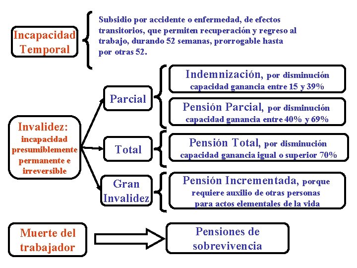 Subsidio por accidente o enfermedad, de efectos GOBIERNO DE CHILE Superintendencia de Seguridad transitorios,