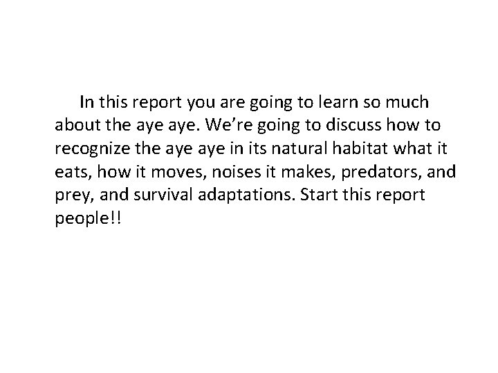 In this report you are going to learn so much about the aye. We’re