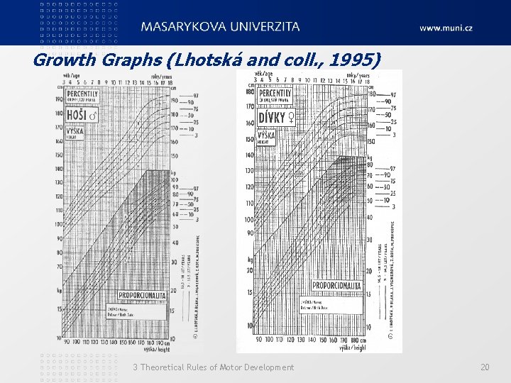 Growth Graphs (Lhotská and coll. , 1995) 3 Theoretical Rules of Motor Development 20