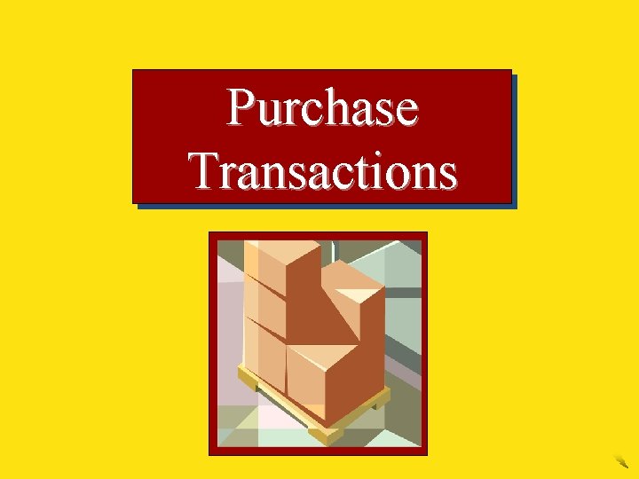 Purchase Transactions 