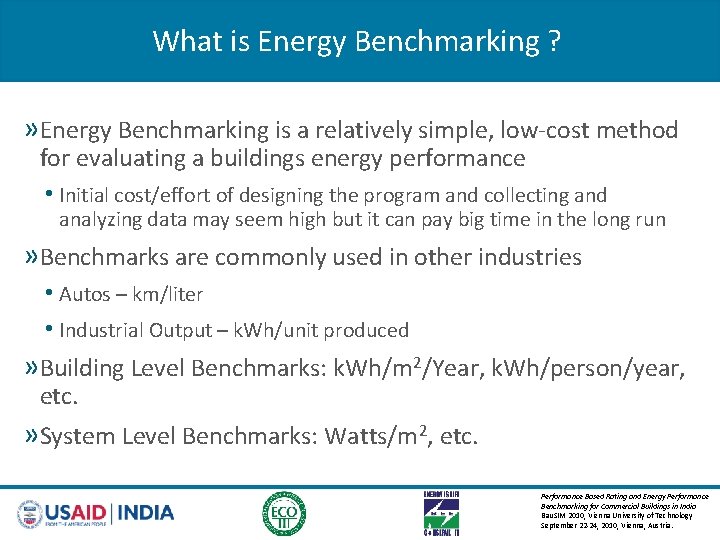 What is Energy Benchmarking ? » Energy Benchmarking is a relatively simple, low-cost method