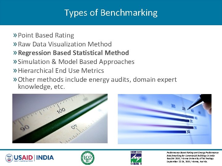 Types of Benchmarking » Point Based Rating » Raw Data Visualization Method » Regression