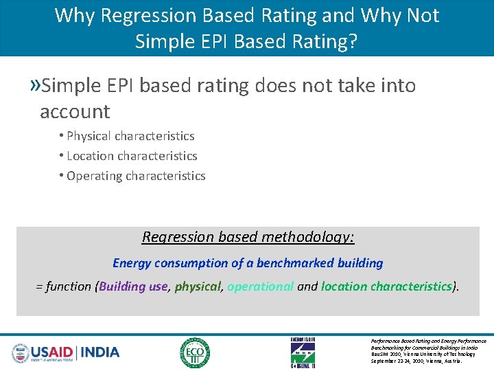 Why Regression Based Rating and Why Not Simple EPI Based Rating? » Simple EPI