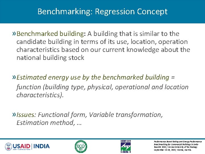 Benchmarking: Regression Concept » Benchmarked building: A building that is similar to the candidate