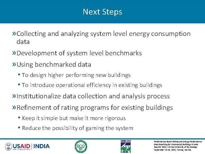 Next Steps » Collecting and analyzing system level energy consumption data » Development of