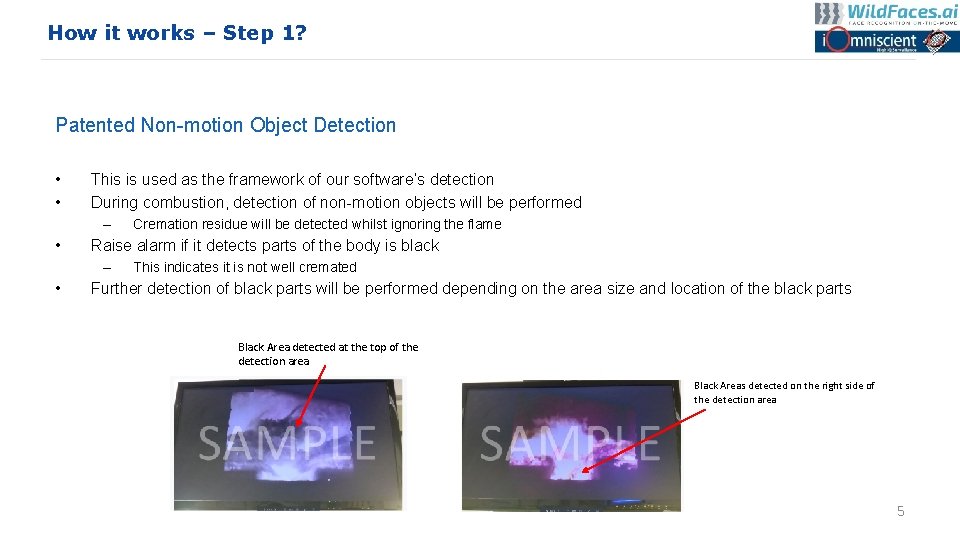 How it works – Step 1? Patented Non-motion Object Detection • • This is