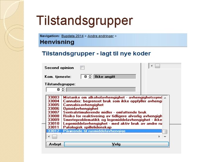 Tilstandsgrupper 