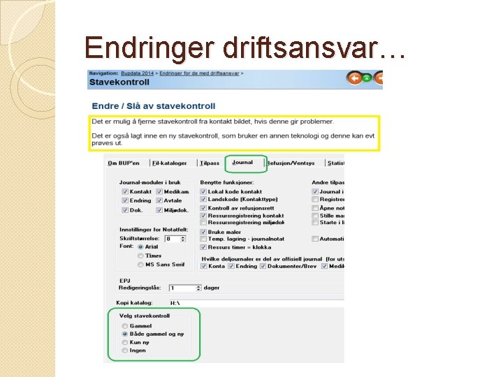 Endringer driftsansvar… 