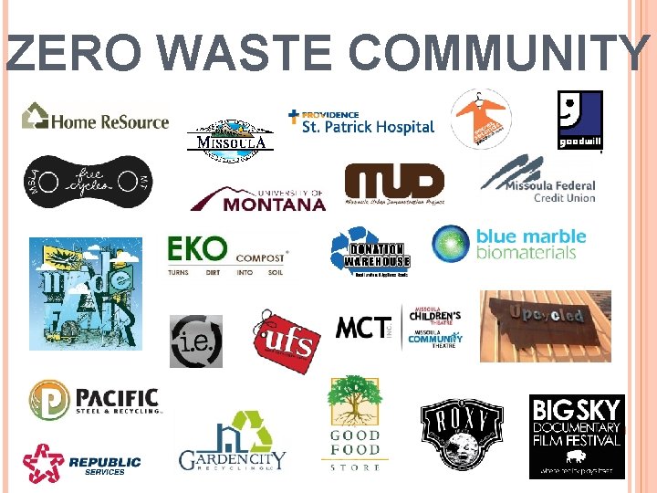 ZERO WASTE COMMUNITY 