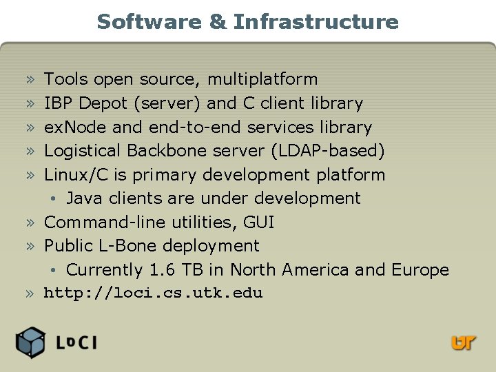 Software & Infrastructure » » » Tools open source, multiplatform IBP Depot (server) and