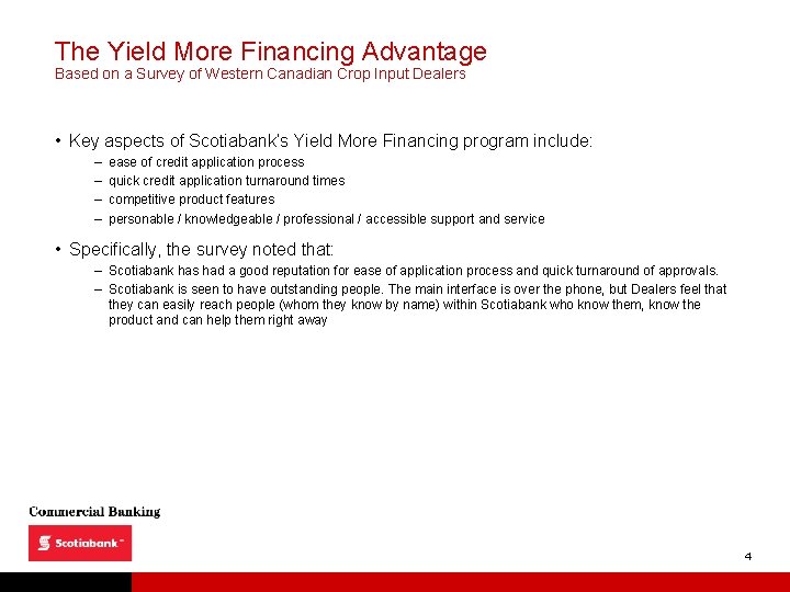The Yield More Financing Advantage Based on a Survey of Western Canadian Crop Input
