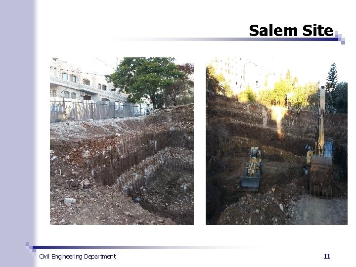 Salem Site Civil Engineering Department 11 