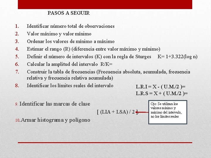 PASOS A SEGUIR 1. 2. 3. 4. 5. 6. 7. 8. 9. Identificar número