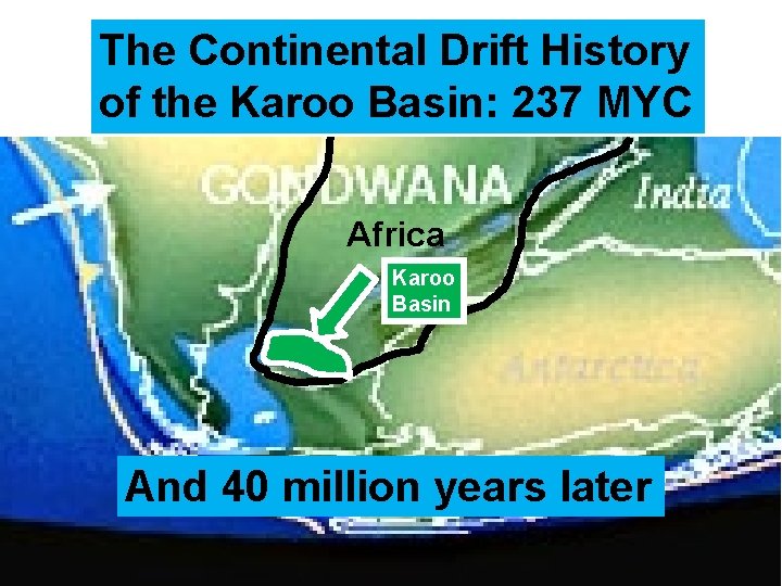 The Continental Drift History of the Karoo Basin: 237 MYC Africa Karoo Basin And