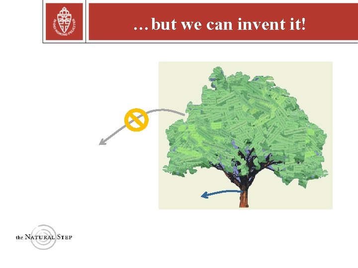 …but we can invent it! Copyright © 2004 The Natural Step …but we can invent it! Copyright © 2004 The Natural Step