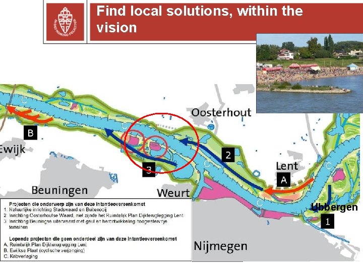 Find local solutions, within the vision Ubbergen 