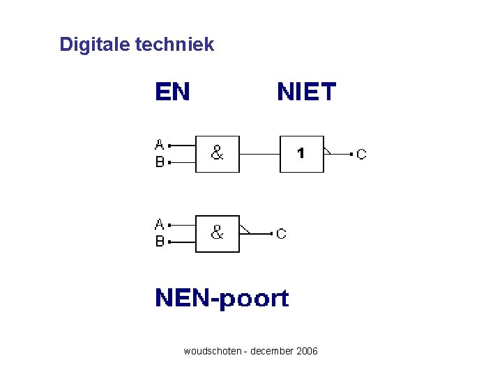 Digitale techniek woudschoten - december 2006 