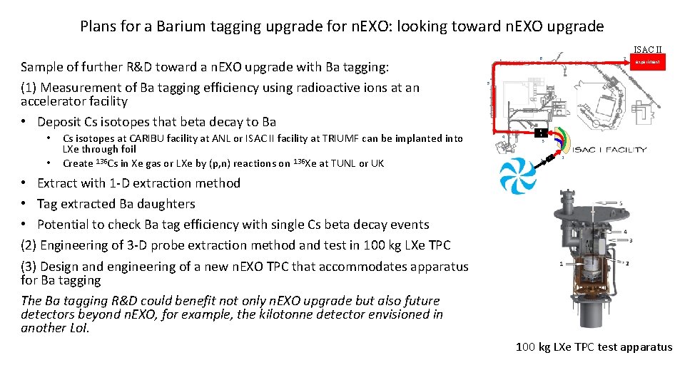 Plans for a Barium tagging upgrade for n. EXO: looking toward n. EXO upgrade