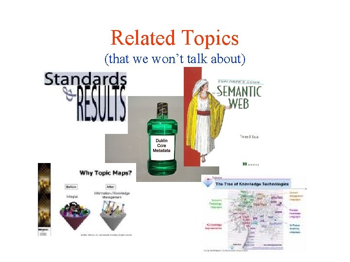 Related Topics (that we won’t talk about) 