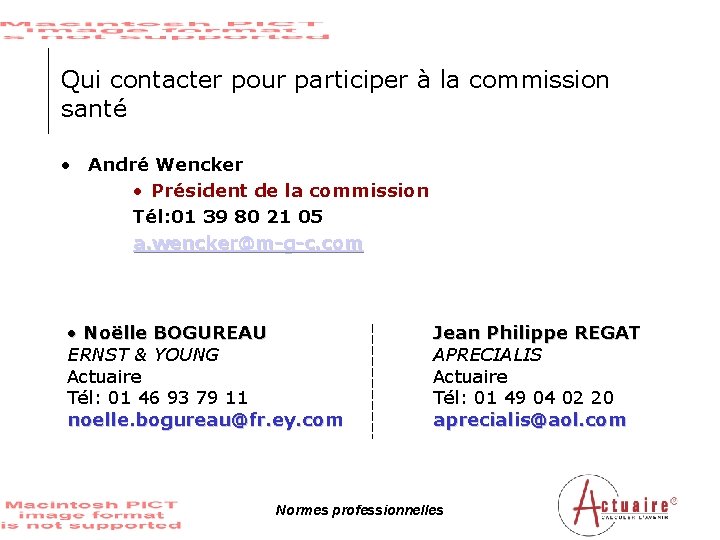 Qui contacter pour participer à la commission santé • André Wencker • Président de