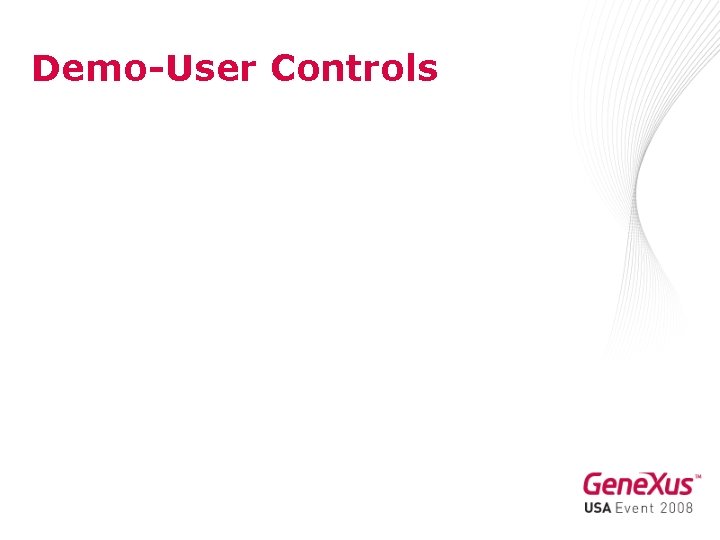 Demo-User Controls 