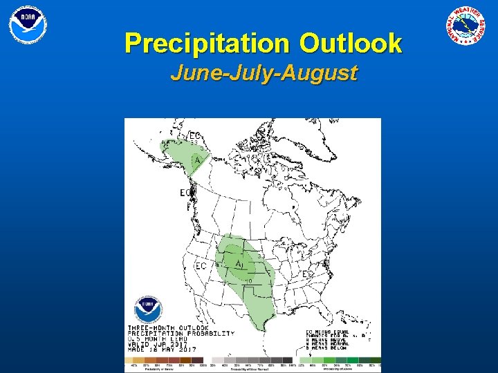 Precipitation Outlook June-July-August 