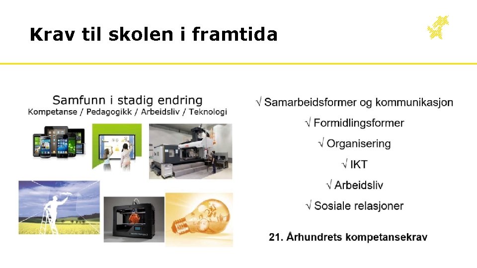 Krav til skolen i framtida 