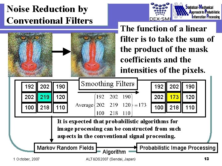 Noise Reduction by Conventional Filters 192 202 190 202 219 100 218 The function