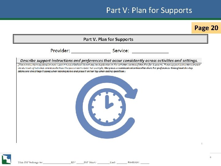 Part V: Plan for Supports Page 20 Slide 108 