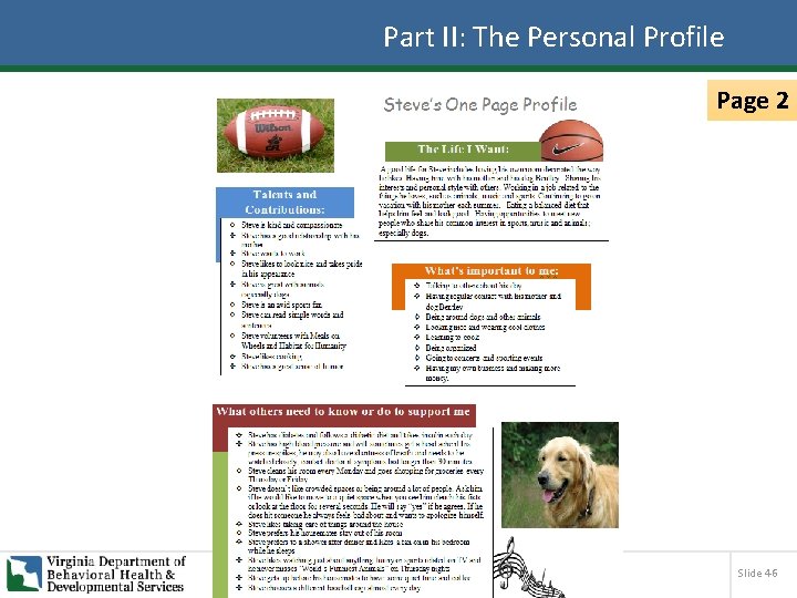 Part II: The Personal Profile Page 2 Slide 46 