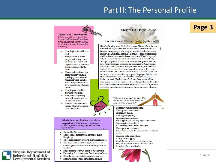 Part II: The Personal Profile Page 3 Slide 51 