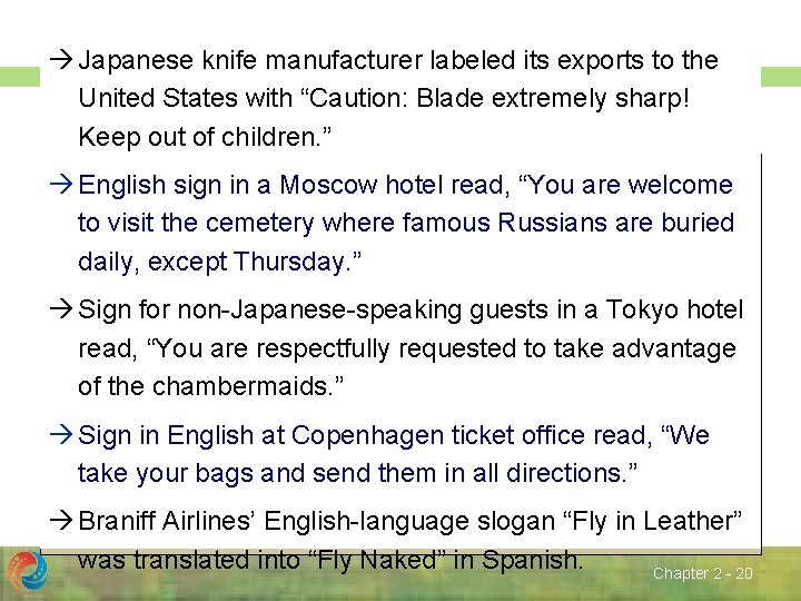  Japanese knife manufacturer labeled its exports to the United States with “Caution: Blade