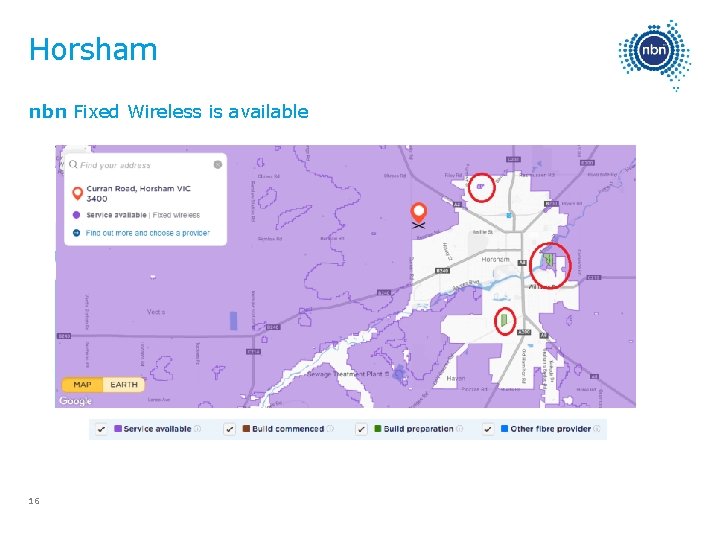 Horsham nbn Fixed Wireless is available 16 