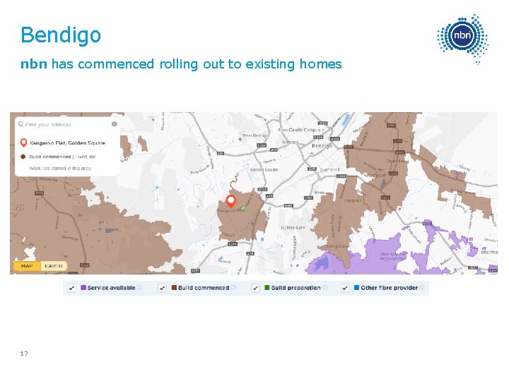 Bendigo nbn has commenced rolling out to existing homes 17 
