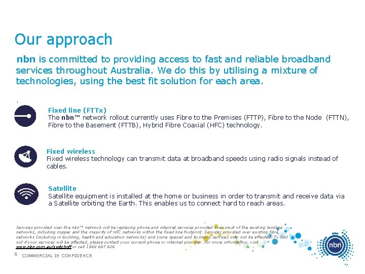 Our approach nbn is committed to providing access to fast and reliable broadband services