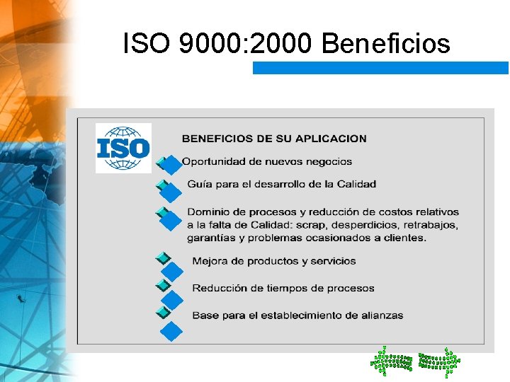 ISO 9000: 2000 Beneficios 