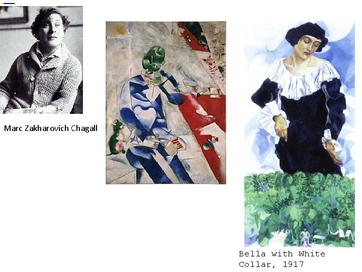  Marc Zakharovich Chagall Bella with White Collar, 1917 