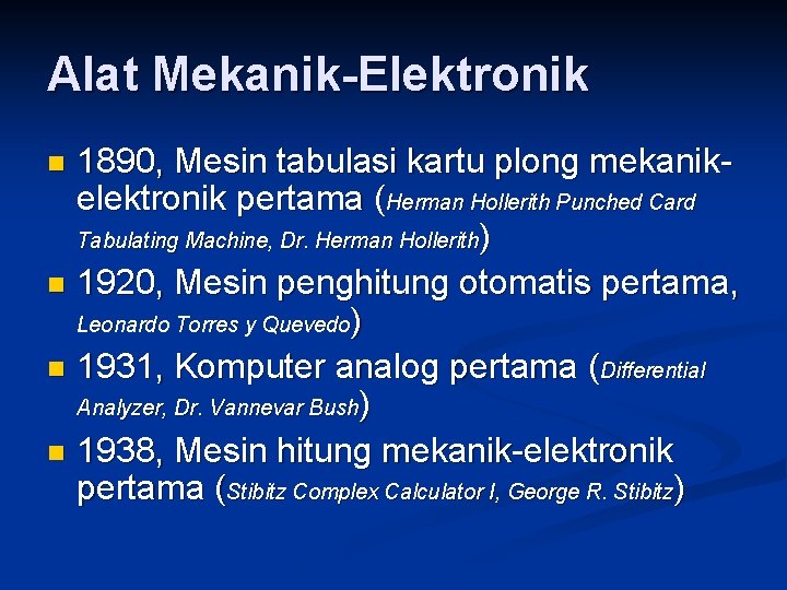 Alat Mekanik-Elektronik 1890, Mesin tabulasi kartu plong mekanikelektronik pertama (Herman Hollerith Punched Card Tabulating