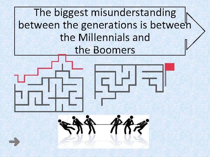 The biggest misunderstanding between the generations is between the Millennials and the Boomers 