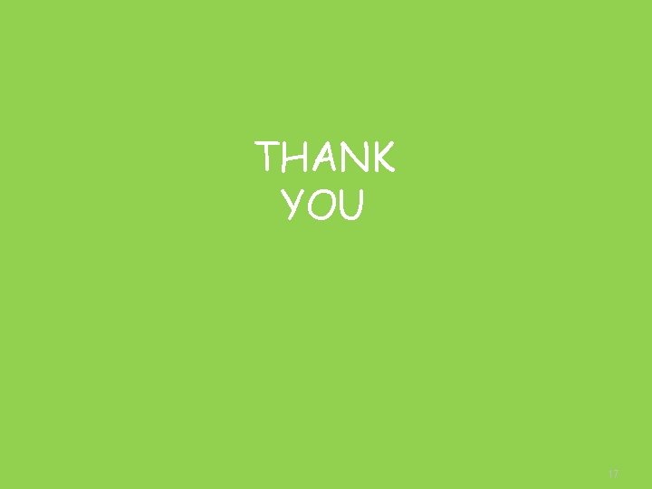 THANK YOU 17 