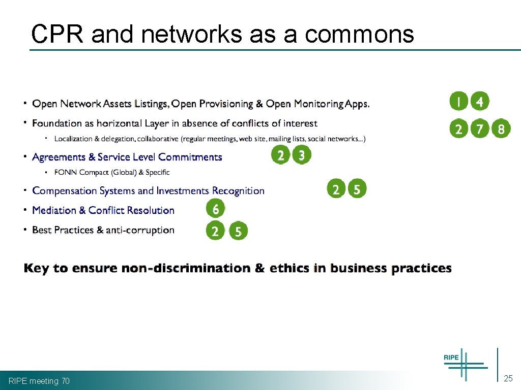 CPR and networks as a commons RIPE meeting 70 25 