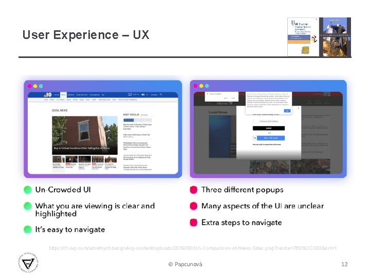 User Experience – UX https: //i 1. wp. com/amethyst. design/wp-content/uploads/2019/08/UX-Comparison-of-News-Sites. png? resize=768%2 C 383&ssl=1