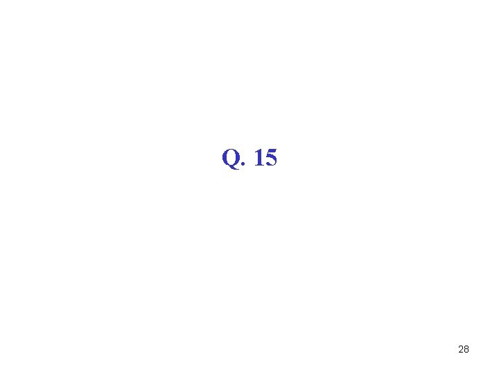 Q. 15 28 