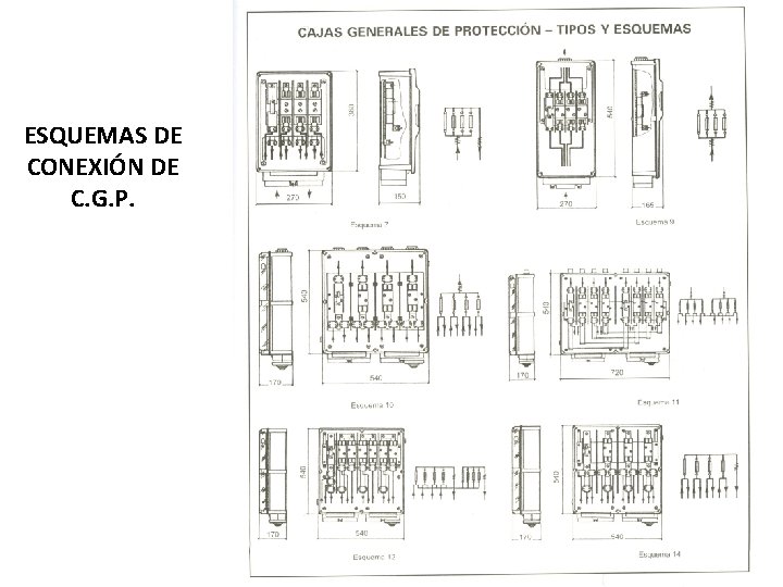 ESQUEMAS DE CONEXIÓN DE C. G. P. TONI GARRIGA 11 