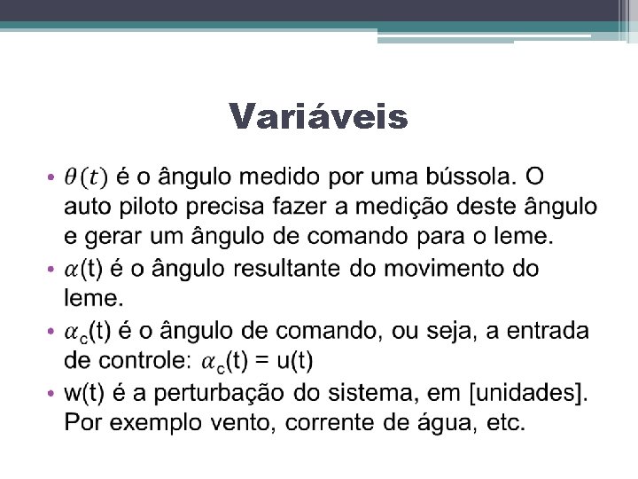 Variáveis • 